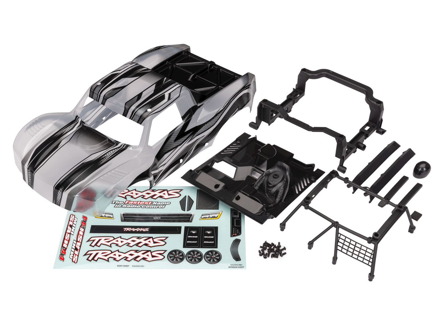 10811X MINI SLASH 4X4 PROGRAPHIX BODY W/ DECALS AND MOUNT