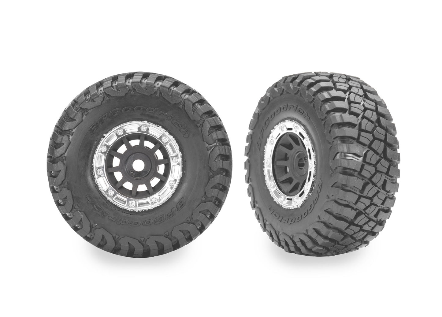 1.4" Gray Wheels w/ BFG Mud-Terrain Tires (2)