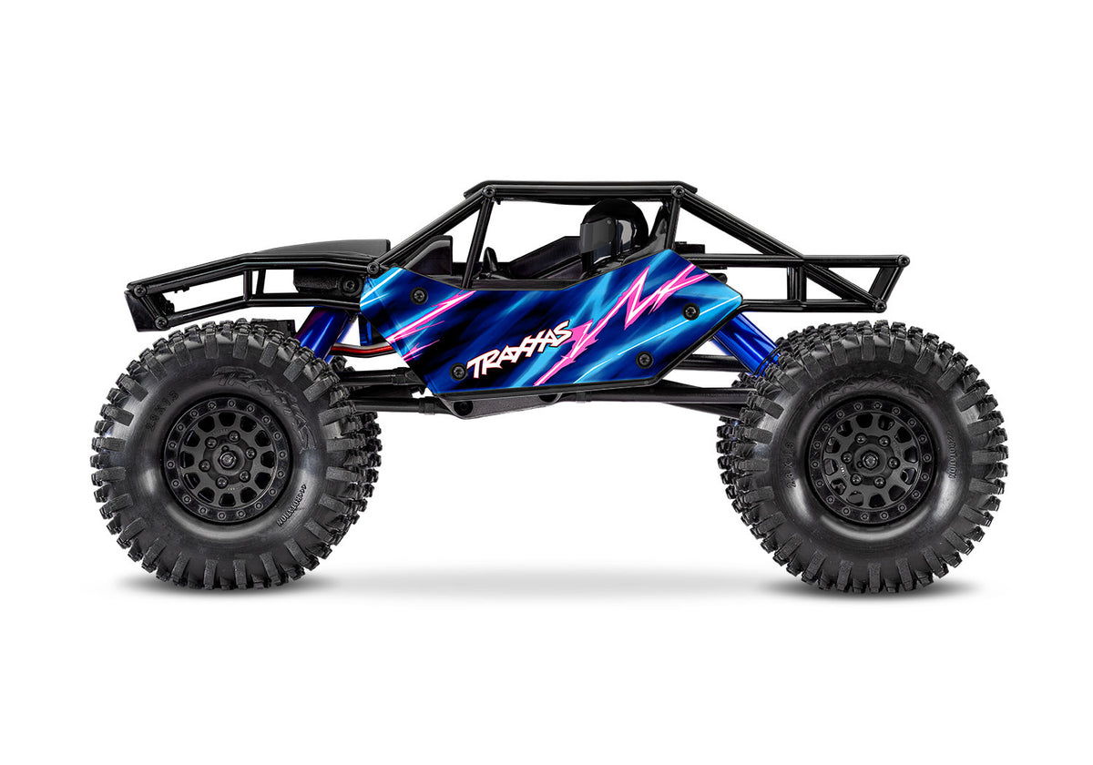 Traxxas TXC-4M Extreme Crawler in Blue, side view