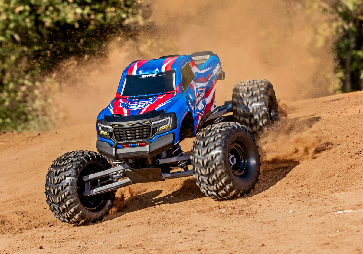 Traxxas Stampede 2WD Brushless 136454-4 in 40th Anniversary, action shot