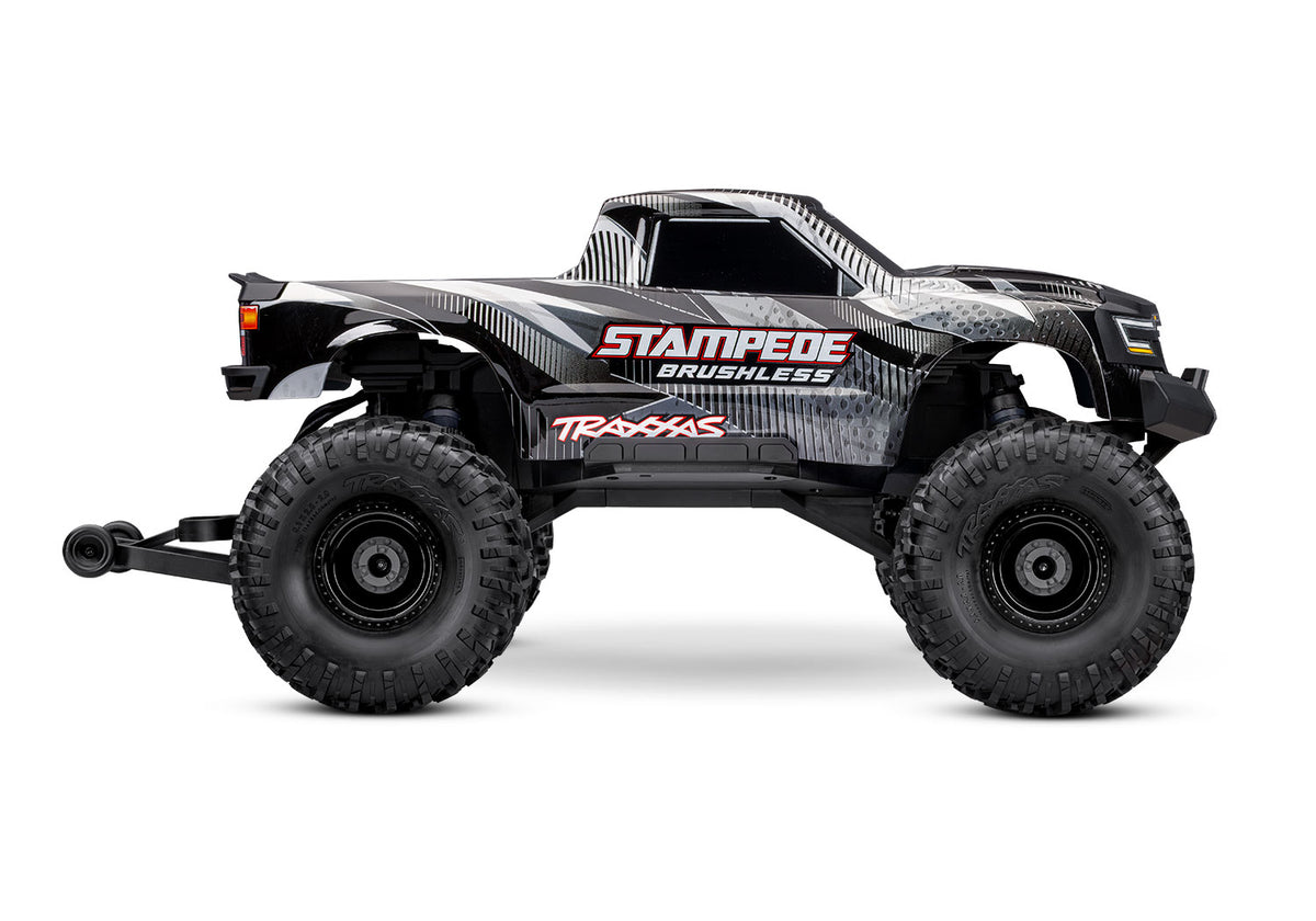 Traxxas Stampede 2WD Brushless 136454-4 in Black, side view