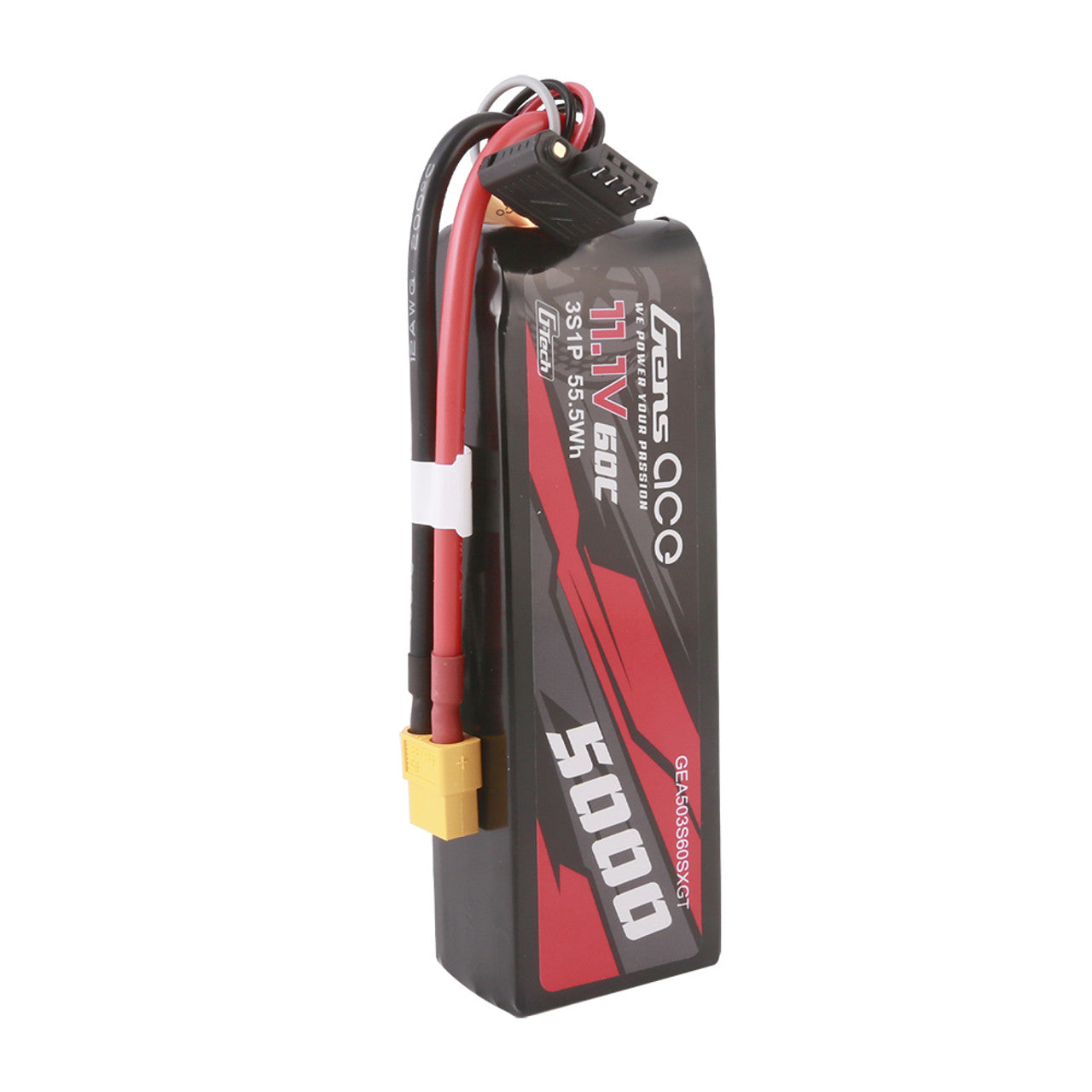Short Size 3S Stick Pack 5000mAh 60c G-Tech (XT60 Plug)
