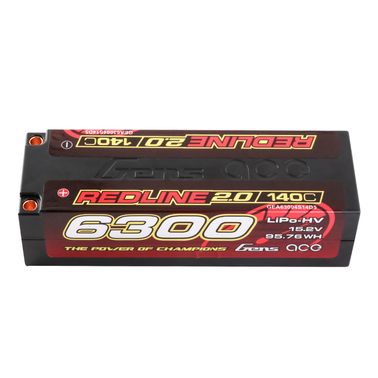 Redline 2.0 4S LCG Brick Pack LiHv LiPo Battery 140C (15.2V/6300mAh)