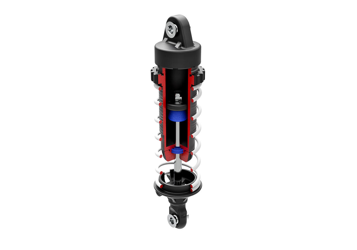 Stampede 2WD Brushless, GTR shock damper cutaway