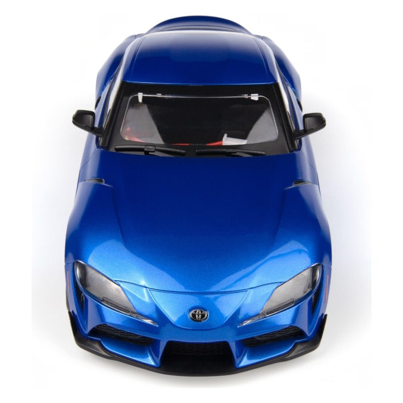HPI Stage-D24 2024 Toyota GR Supra in Metallic Dawn Blue, front view