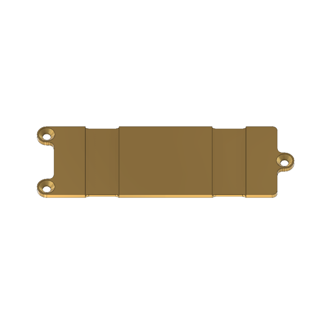 Battery Plate - Brass - V1 Nitro Conversions