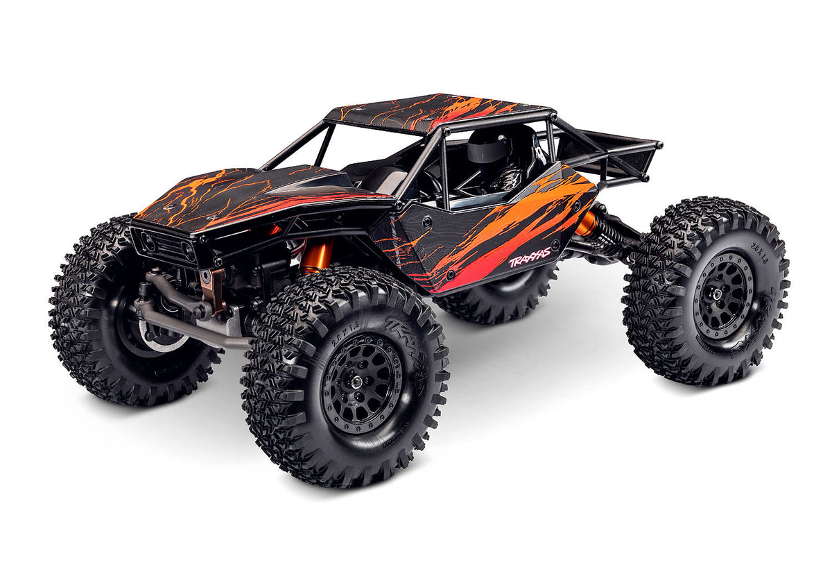 Traxxas TXC-4M Extreme Crawler 120074-1 in Orange, three-quarter front view