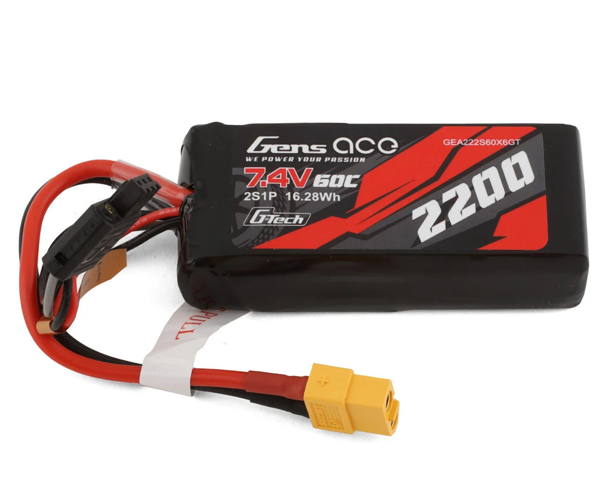 Reflex 14, LaTrax, TRX-4 2S LiPo Battery (XT60 Plug) (2200mAh)