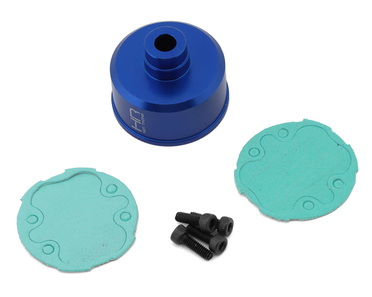 Hot Racing Aluminum Differential Carrier Case for Traxxas® Mini Maxx® (Blue) (Front/Rear)
