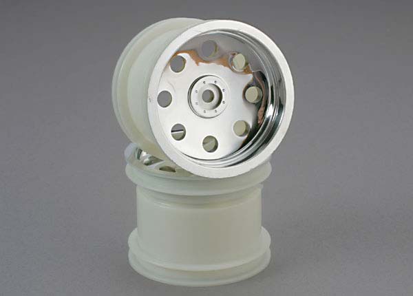 Traxxas 2.2 Chrome Rear Wheels (2) - 3672