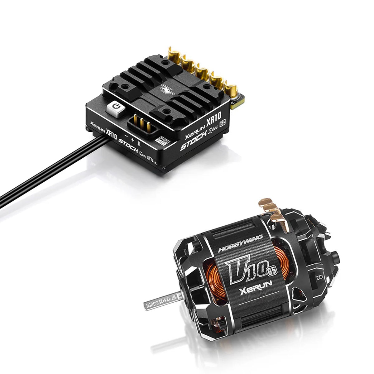 XR10 Stock Spec G2 ESC & V10 13.5T G5 Torque Motor Combo