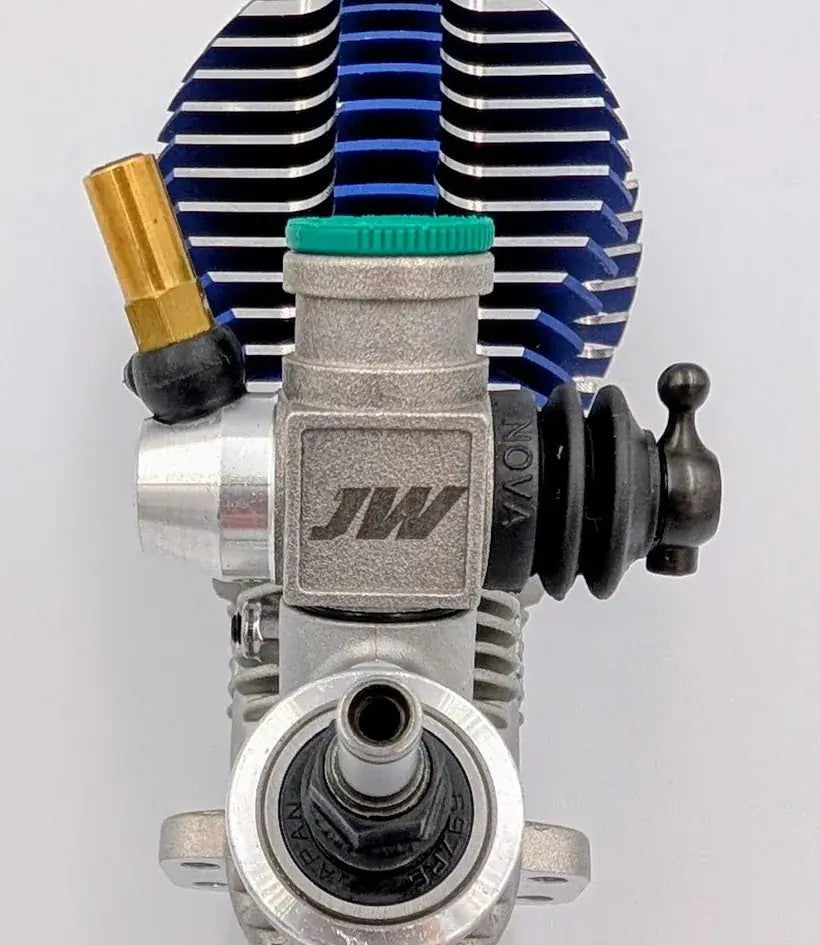 Classic RC JW slide carburetor fitted to a Traxxas 3.3 nitro engine