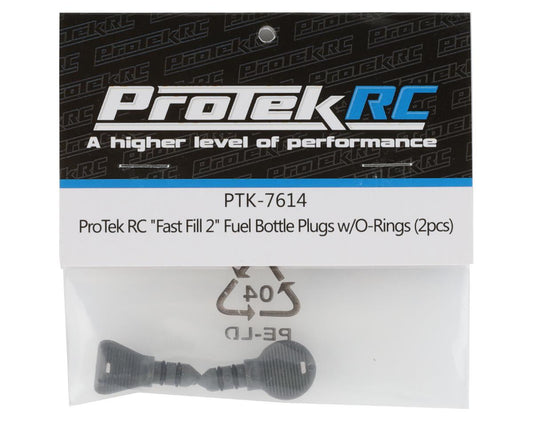 ProTek RC "Fast Fill 2" Fuel Bottle Plugs w/O-Rings (2)