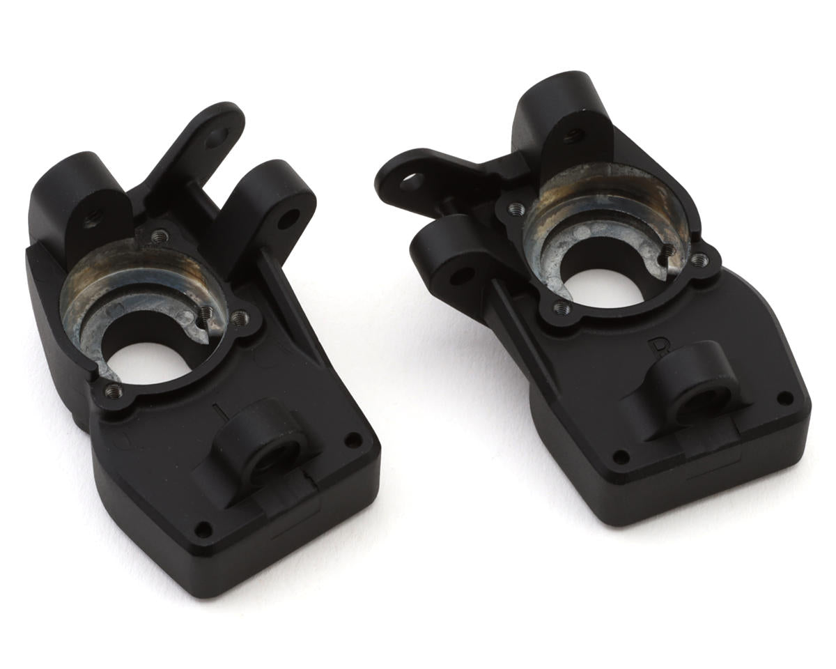 Vertex-10/Vertex-10W Weighted Metal Front Steering Knuckles (Black) (2) - RER43611
