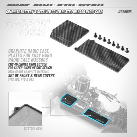 Graphite Battery & Receiver Cover Plate for Hard Radio Case