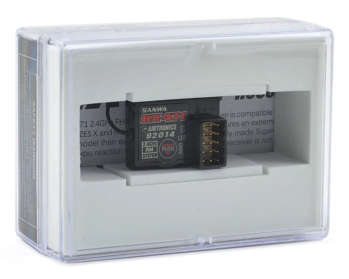 Sanwa/Airtronics RX-471 2.4GHz FHSS-4 4-Channel Receiver (M12/MT4)