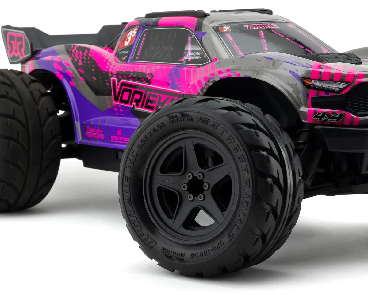 UpGrade RC Low-Pro BELTED Street Radials 2.8" Pre-Mounted On-Road Tires w/5-Star Wheels (2) (17mm/14mm/12mm Hex)