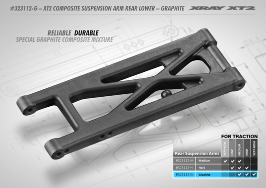 XT2 Composite Suspension Arm Rear Lower