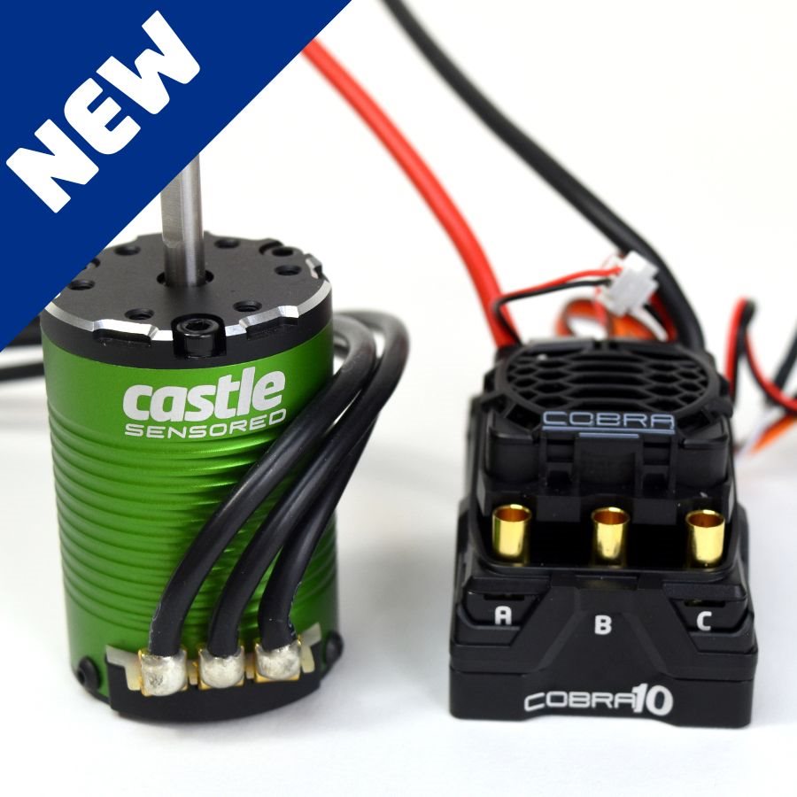 Cobra 10 ESC combo w/ 1410 Sensored Motor (5mm shaft) (3800kv) (SCT Edition)