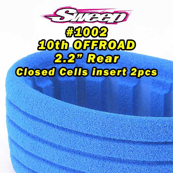 Square Armor 2.2" 1/10 Buggy Rear Tires, foams, and wheel (UNMOUNTED)