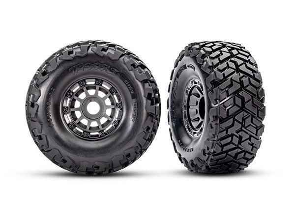 10272-GRAY MAXX SLASH BELTED TIRE & WHEEL (Gray)