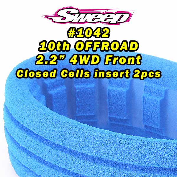 Square Armor 2.2" 1/10 4WD Front Buggy Tires (Pre-Mounted)