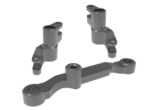 10743-GRAY MINI MAXX STEERING BELLCRANKS ALUM GRAY