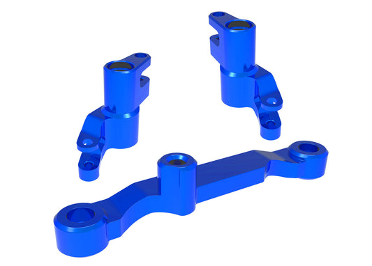 Blue Aluminum Bellcrank Assembly with Drag Link