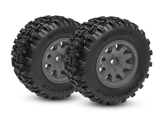 10770-GRAY MINI MAXX T&W BLK WHL SLEDGEHMMR TIRES (2)(REAR)