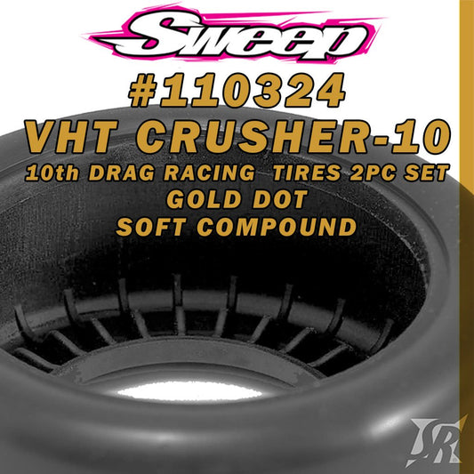 Sweep Drag VHT Crusher - Belted tire 2pc set