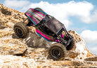 Pink TXC-4M crawling on rocks