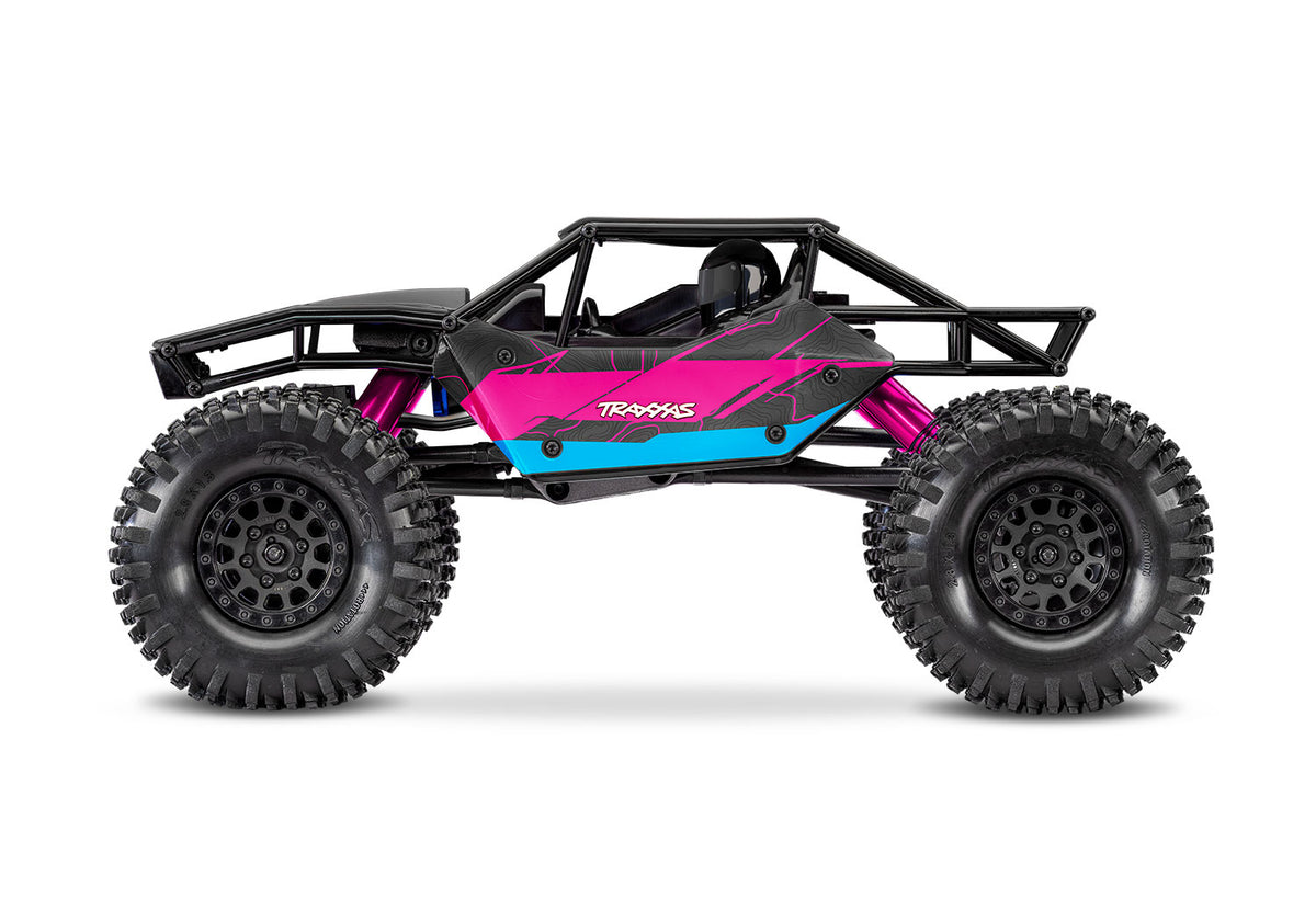 Traxxas TXC-4M Extreme Crawler in Pink, side view