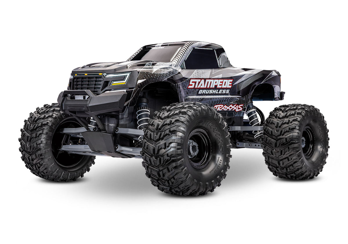 Traxxas Stampede 2WD Brushless 136454-4 in Black, three-quarter front view