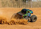 Traxxas Stampede 2WD Brushless 136454-4 in Green, action shot