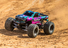 Traxxas Stampede 2WD Brushless 136454-4 in Pink, action shot