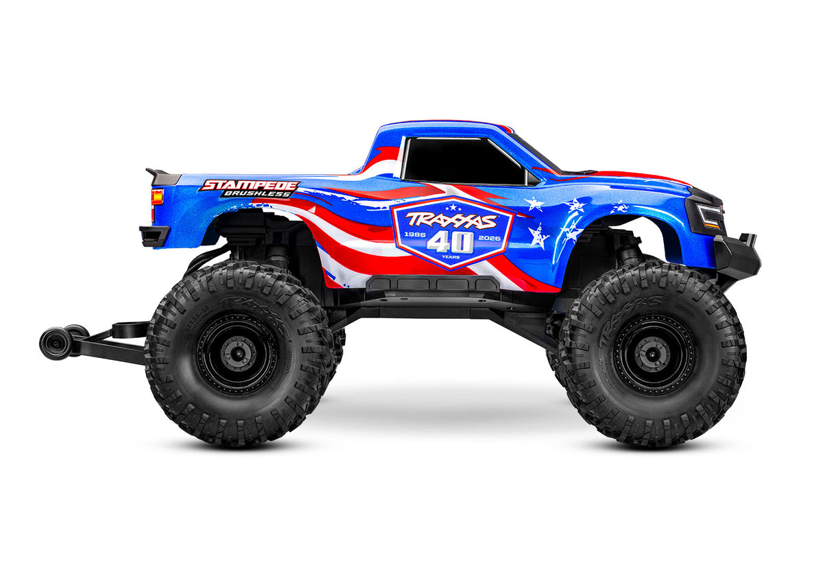Traxxas Stampede 2WD Brushless 136454-4 in 40th Anniversary, side view