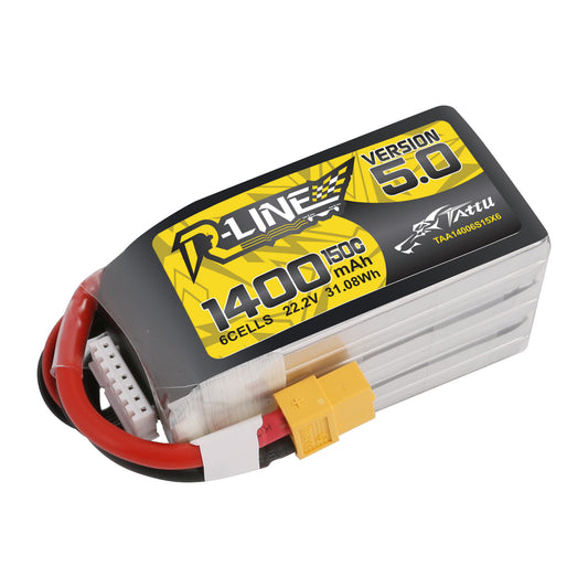 1400mAh 6S 150C 22.2V Lipo Battery Pack with XT60 Plug