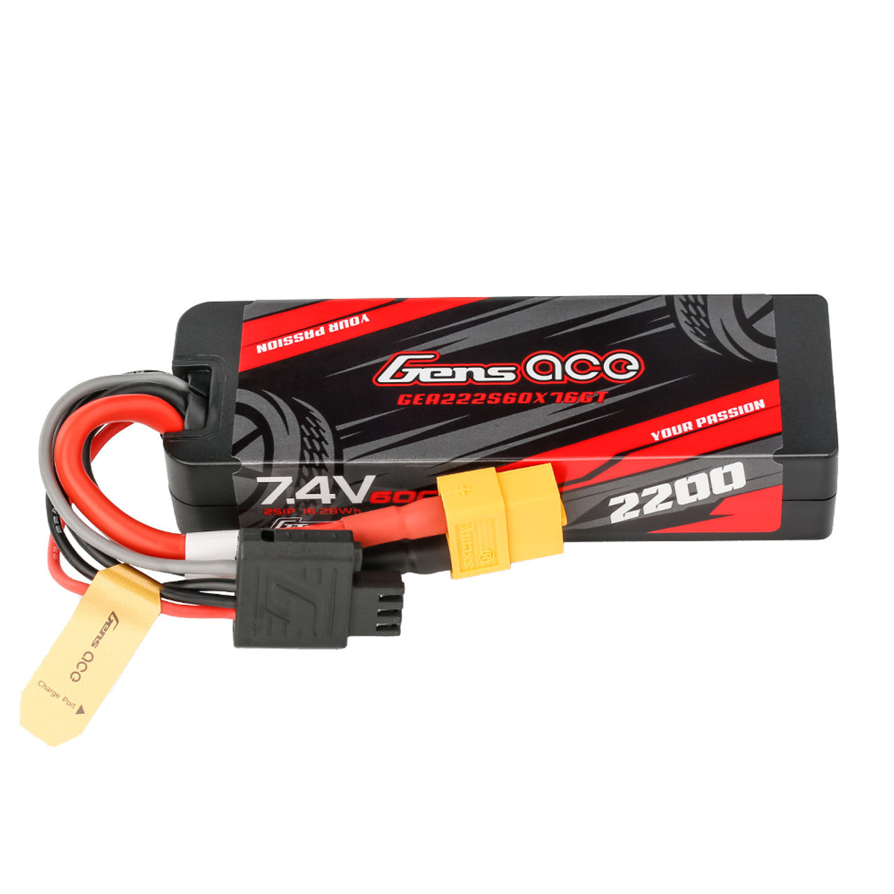 2200mAh 2S 60C 7.4V Hard Case G-tech Lipo Battery XT60 Plug