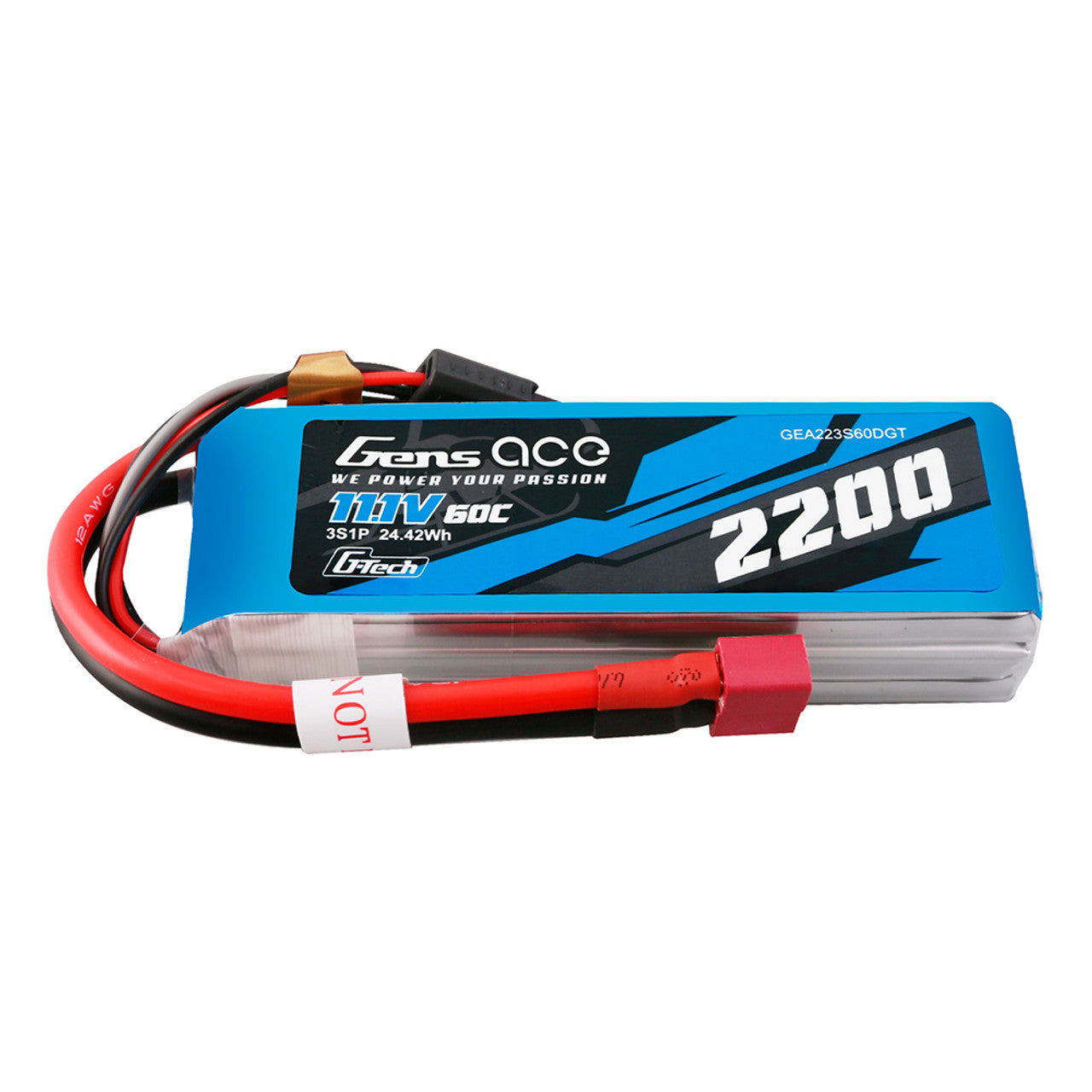 G-Tech Smart 3S LiPo Battery 60C (11.1V/2200mAh) w/Deans Connector