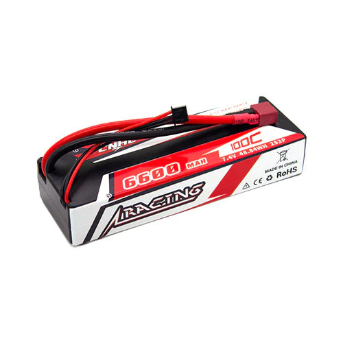 CNHL Racing Series 6600mAh 7.4V 2S 100C LiPo (Deans)