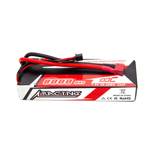 CNHL Racing Series 8000mAh 7.4V 2S 100C LiPo (Deans)