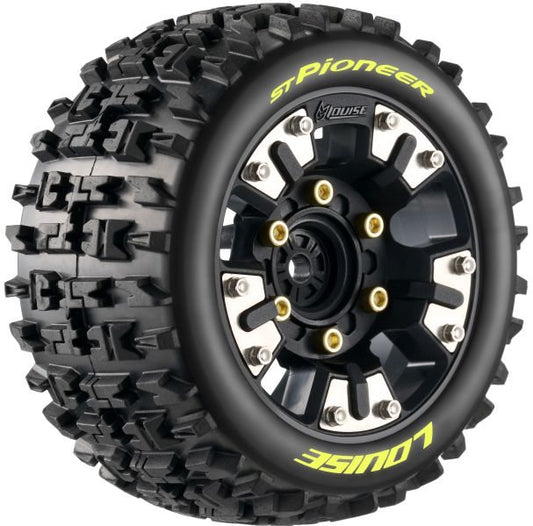 Louise RC St-Pioneer Soft Mounted Tires, 0" & 1/2" Offset, Removable Hex 1