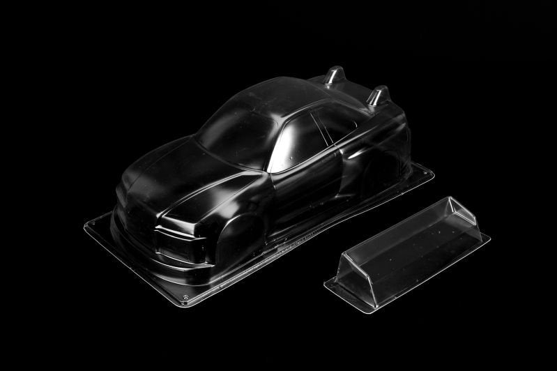 Louise R/C R34 M Clean Body, Clear (210mm), for M-Chassis