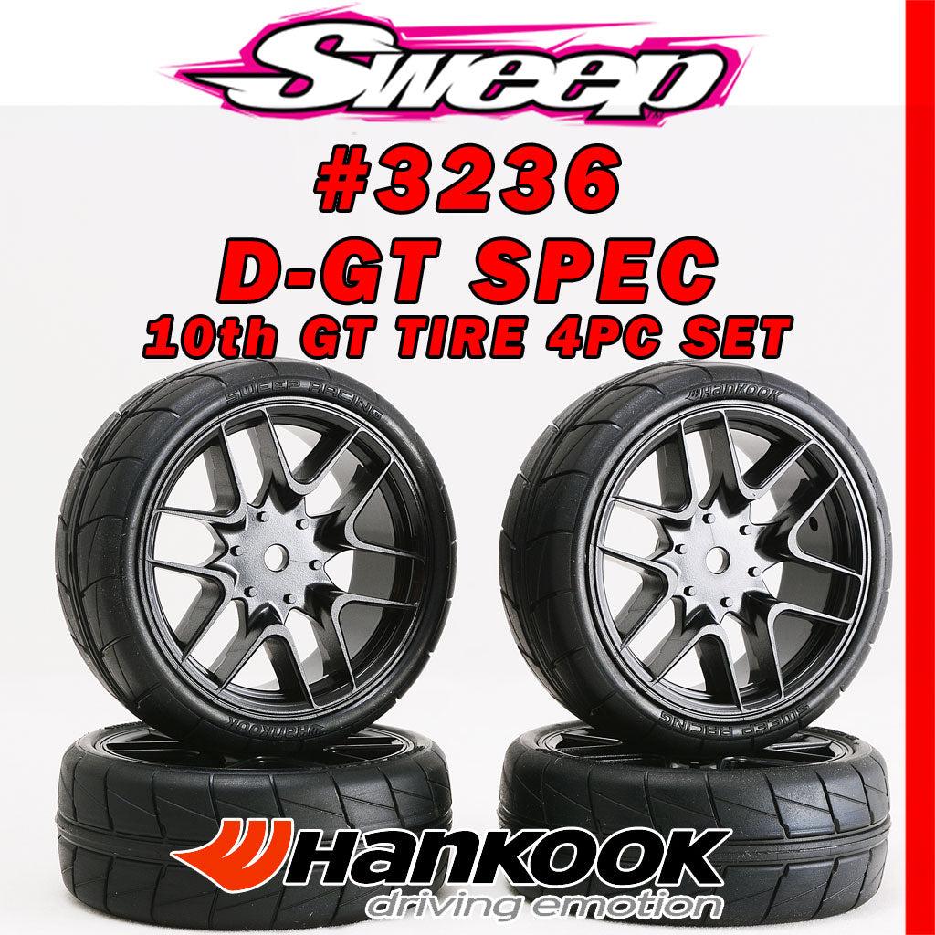 10th TC D-GT SPEC Treaded HANKOOK GT Belted Outdoor Tire (4) (D36)