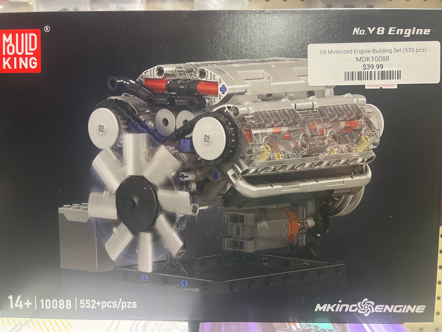 V8 Motorized Engine Building Set (535 pcs)