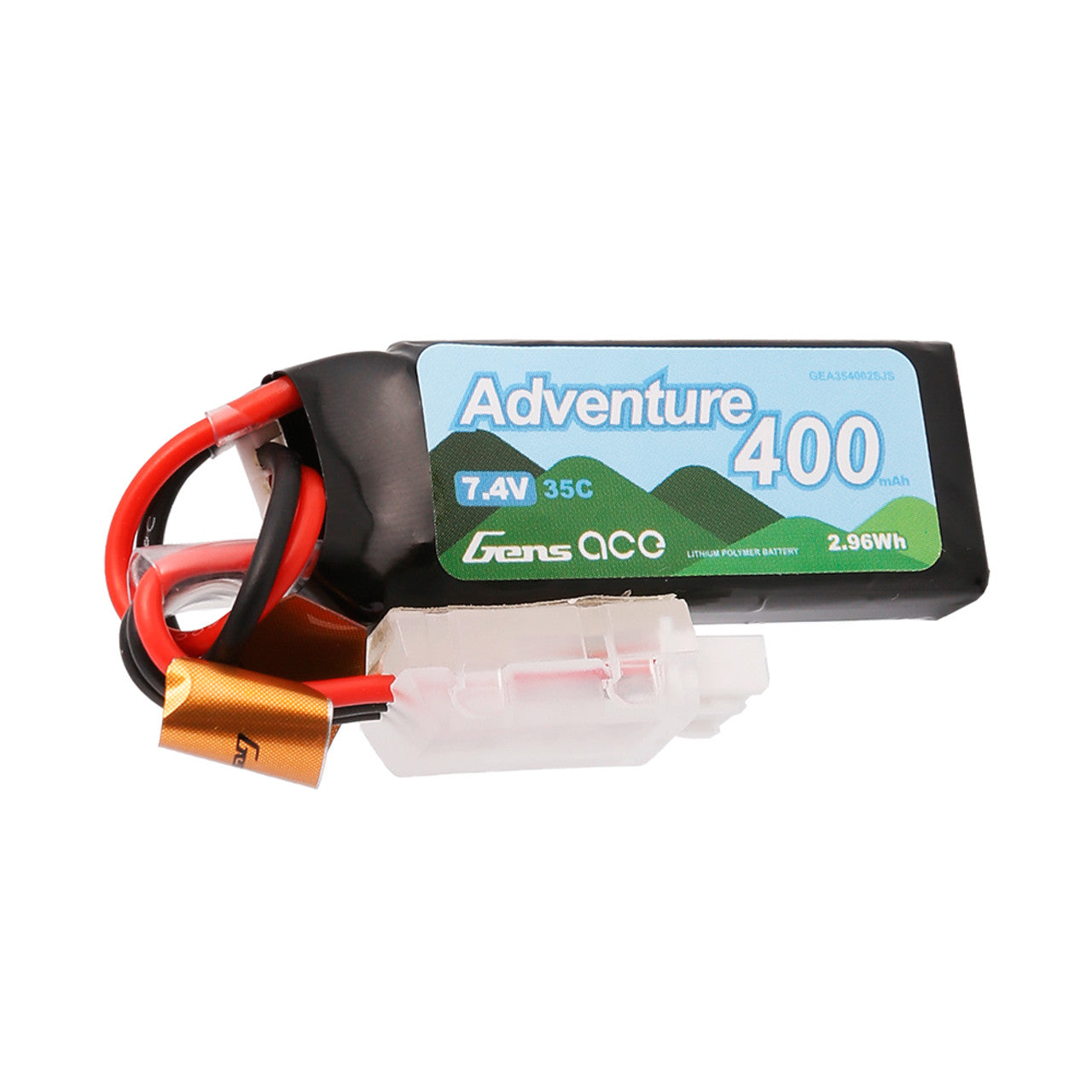 400mAh 2S 7.4V 35C Adventure Series LiPo Battery Pack with JST Plug