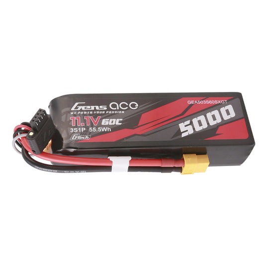 Short Size 3S Stick Pack 5000mAh 60c G-Tech (XT60 Plug)