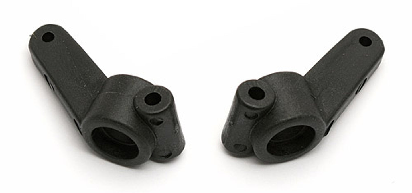 RC10 Inline Steering Blocks & Rear Hub Carriers 0 Deg, Black