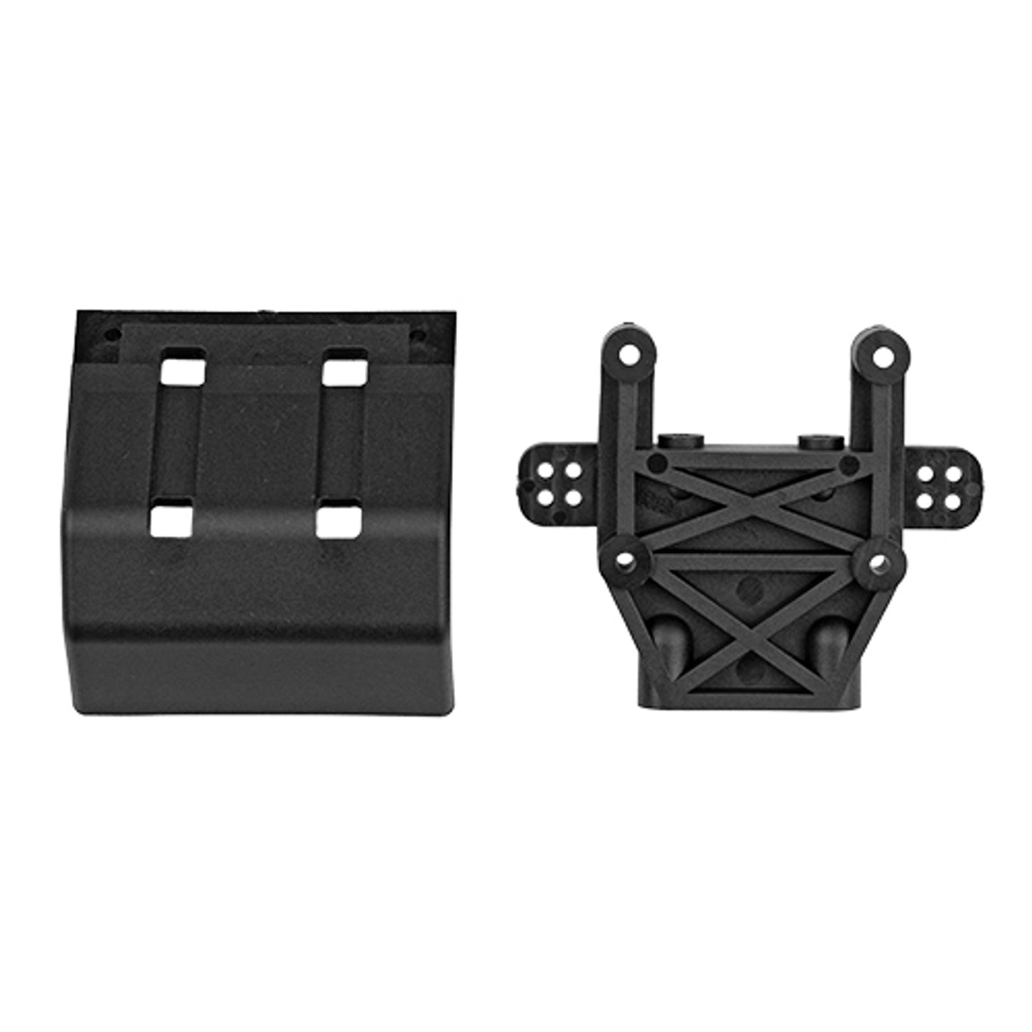 RC10GT Rear Bulkhead And Bumper, Black