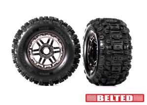 8979A T&W BLK CHRM WHL SLDGHMR AT TIRE